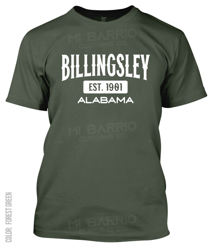 Billingsley, Alabama Athletic T-Shirt