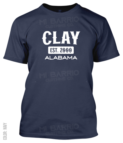 Clay, Alabama Athletic T-Shirt