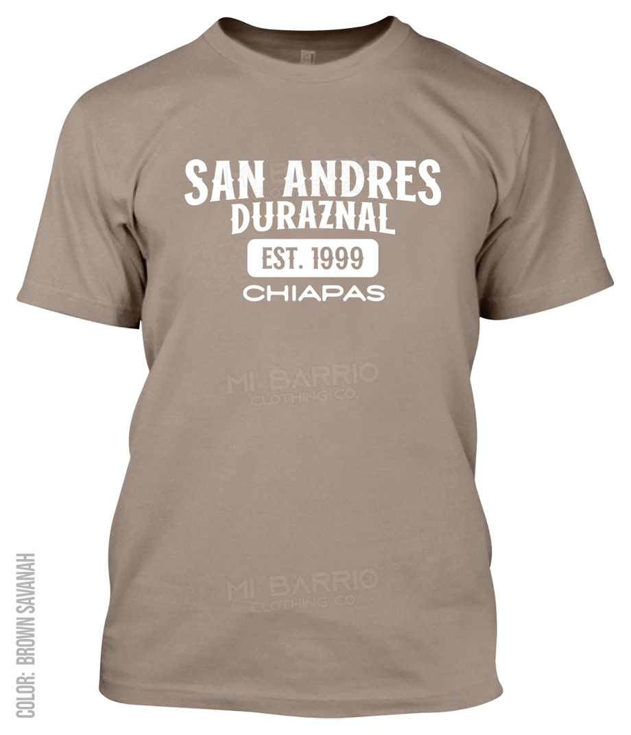 San Andres Duraznal, Chiapas Athletic T-Shirt