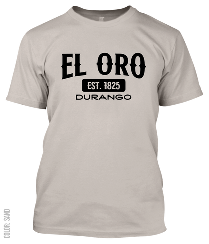 El Oro, Durango Athletic T-Shirt