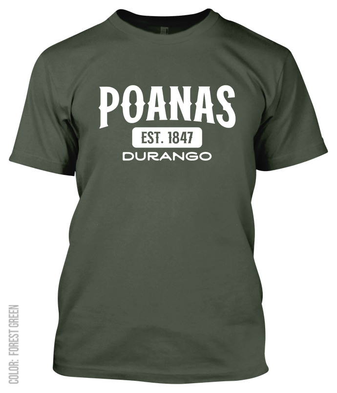 Poanas, Durango Athletic T-Shirt