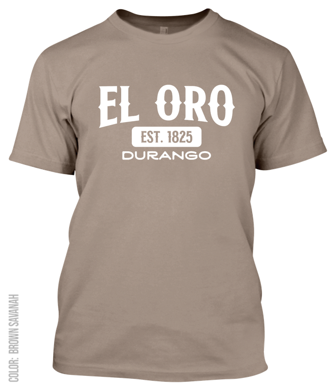 El Oro, Durango Athletic T-Shirt