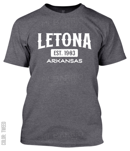Letona, Arkansas Athletic T-Shirt