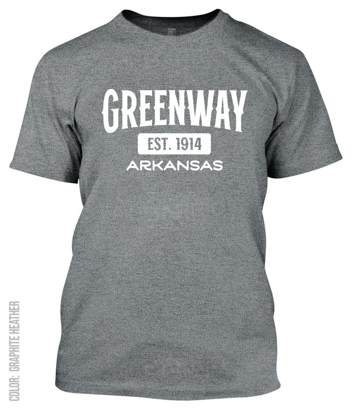 Greenway, Arkansas Athletic T-Shirt