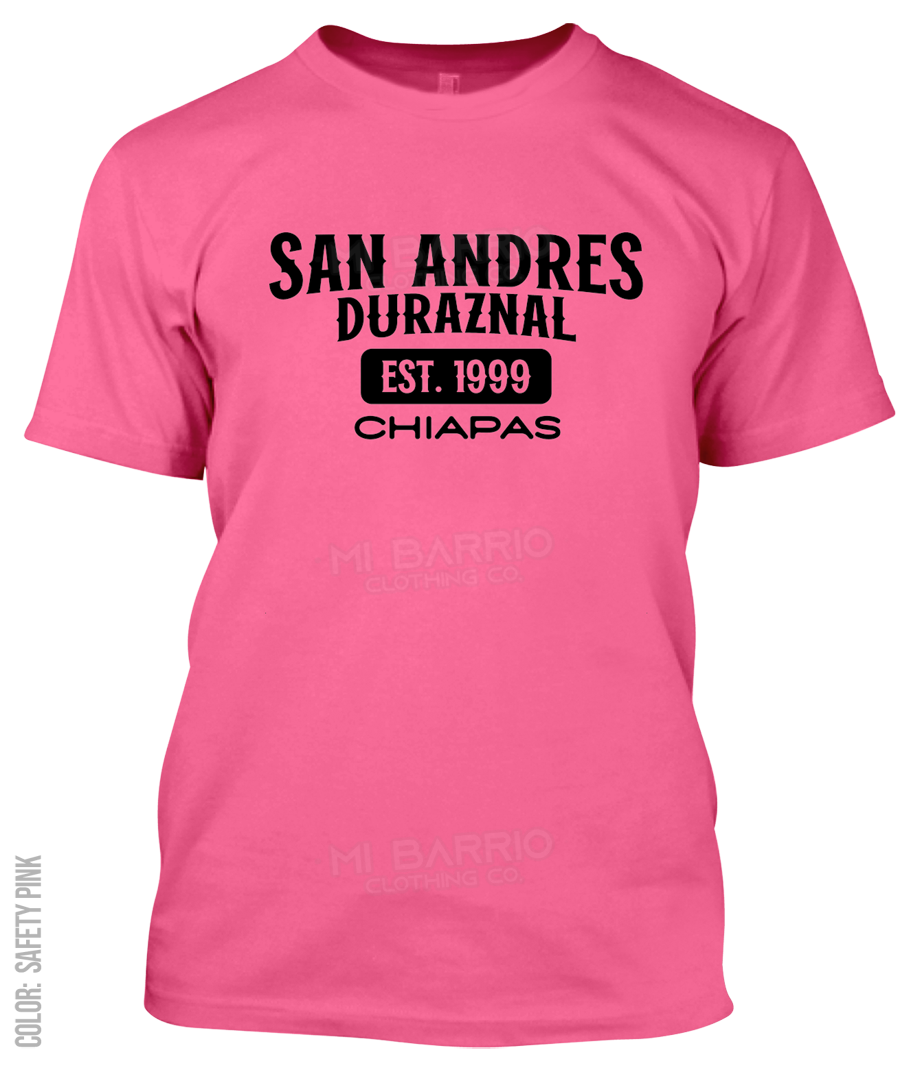 San Andres Duraznal, Chiapas Athletic T-Shirt