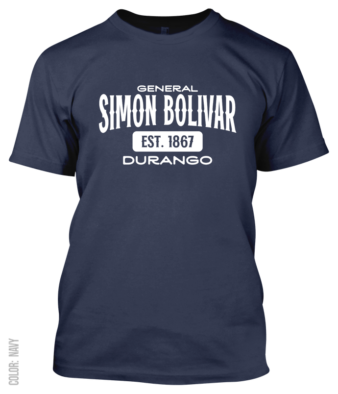 General Simon Bolivar, Durango Athletic T-Shirt