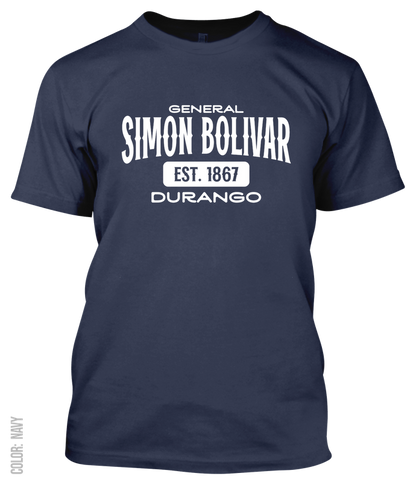 General Simon Bolivar, Durango Athletic T-Shirt